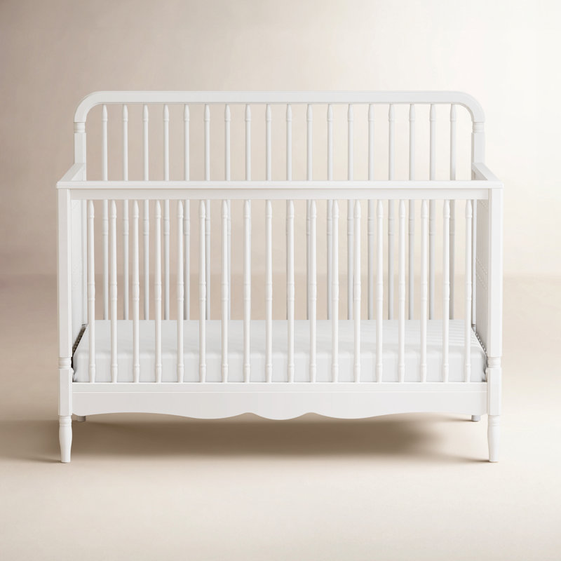 Liberty 4-in-1 Convertible Spindle Crib, Warm White
