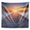 Tapisserie de pont en bois Sea Bridge to Bright Evening Sun