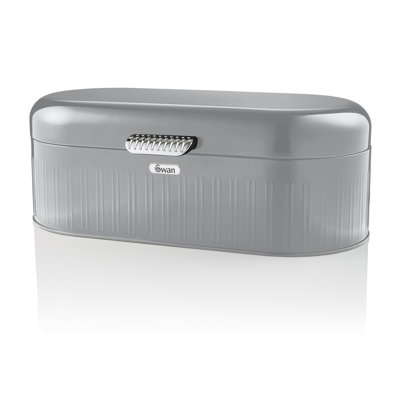 Swan Retro Bread Bin, Generous Storage Capacity, Easy-Opening Lid, One Size