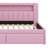 Upholstered Platform Bed With USB Ports And LED Belt, With 2 Drawers-2075577102