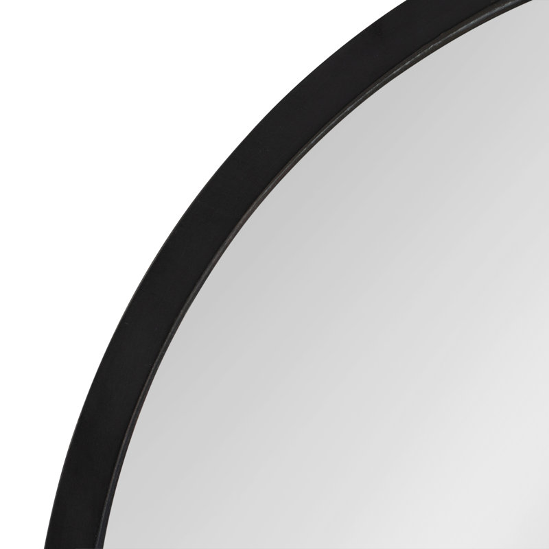 Miroir de salle de bain Arranjeet, 24 po x 12 po, Noir