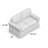 Zanesfield 59.75" Rolled Arm Slipcovered Loveseat-693382186