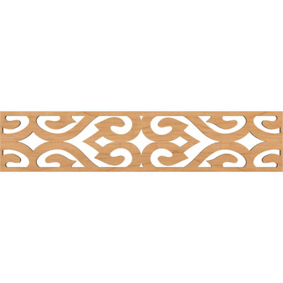 46 3/4"W x 10"H x 3/8"T Keene Fretwork Moulding, Maple
