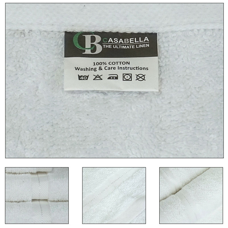 Casabella Luxury Hand Towel, White