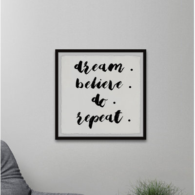 Dream Do Repeat - Single Picture Frame Print