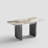 63'' Modern Dining Table for 4-6 People, Rectangular Kitchen Table with Sintered Stone Tabletop and Stainless Steel Legs, Luxury Dining Room Table for Living Room Home, Gray(Table Only)-850415919-850415918