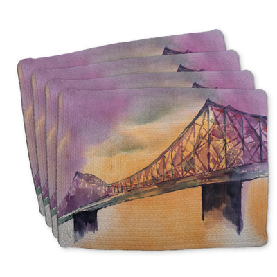 Braided Polyester Placemats Set of 4 - Montreal Home Decor