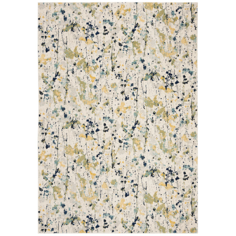 Faustina Performance Abstract Rug, Rectangle 4' x 6'