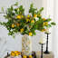 Porte-bougie décoratif en fer avec motif de broche