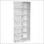 Armoire de cuisine autoportante polyvalente blanche avec tablettes réglables et beaucoup de rangement pour la vie organisée