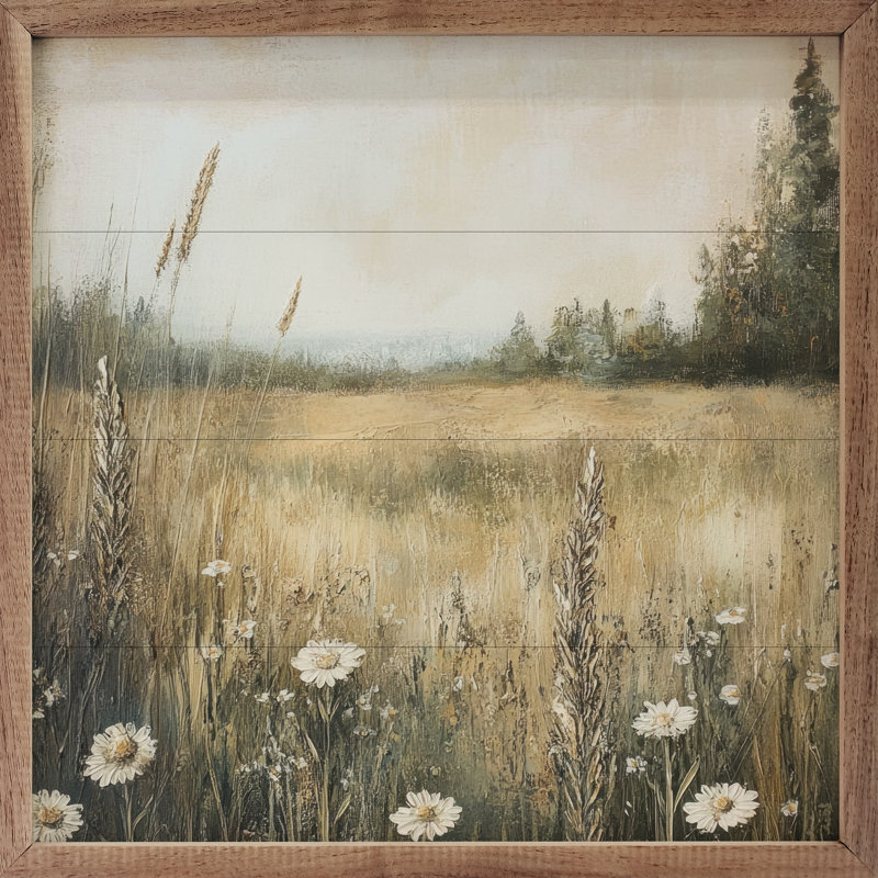 Daisy Meadow By Petals Prints Design, 4" H x 4" W