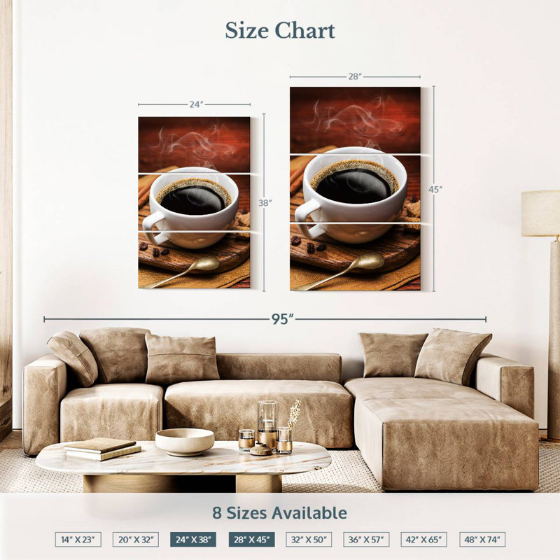Yarlin Coffee And Cane Sugar, 38" H x 24" W
