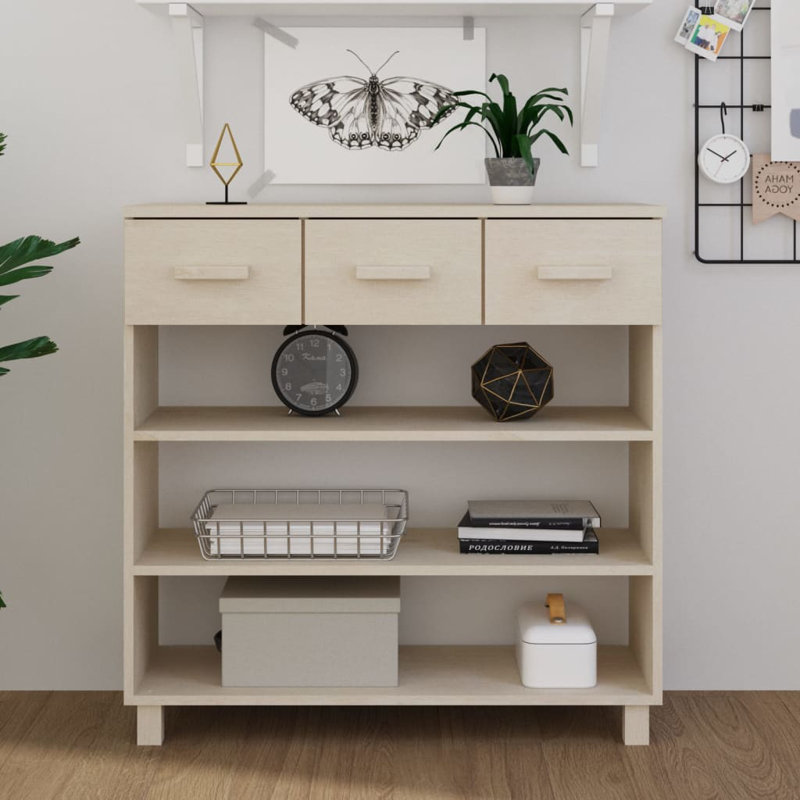 Hassanah 90cm Console Table, Honey Brown