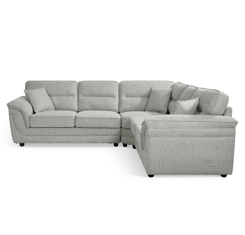 Howie 4 Seater Corner Sofa, Grey