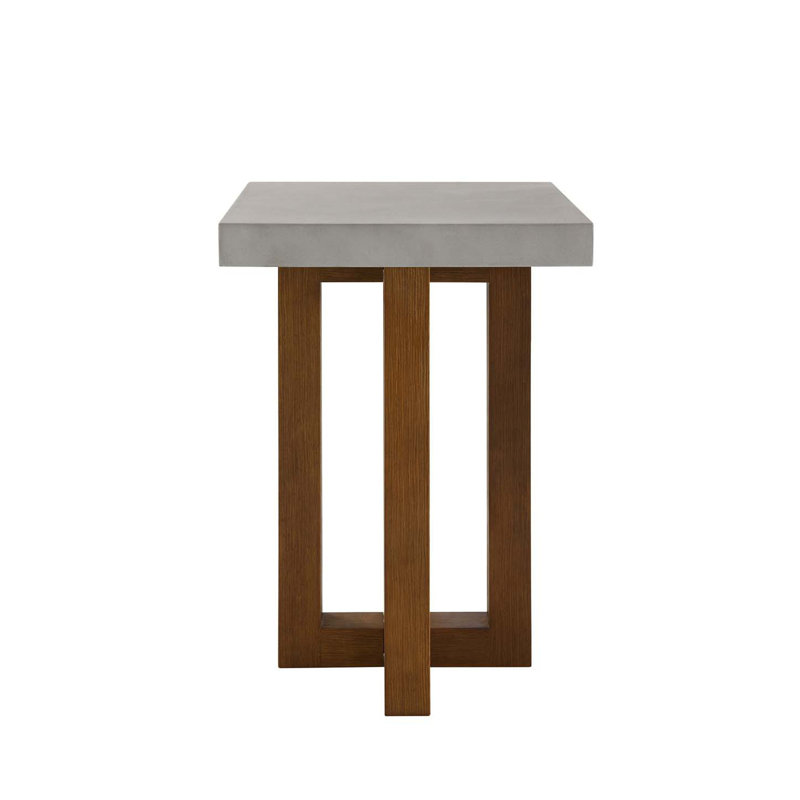 Table d'appoint en faux béton, Gris