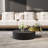 Modern Extendable Nesting Coffee Table,  31.5'' Round Living Room Table With Rotating Top-1280468249-1280468244