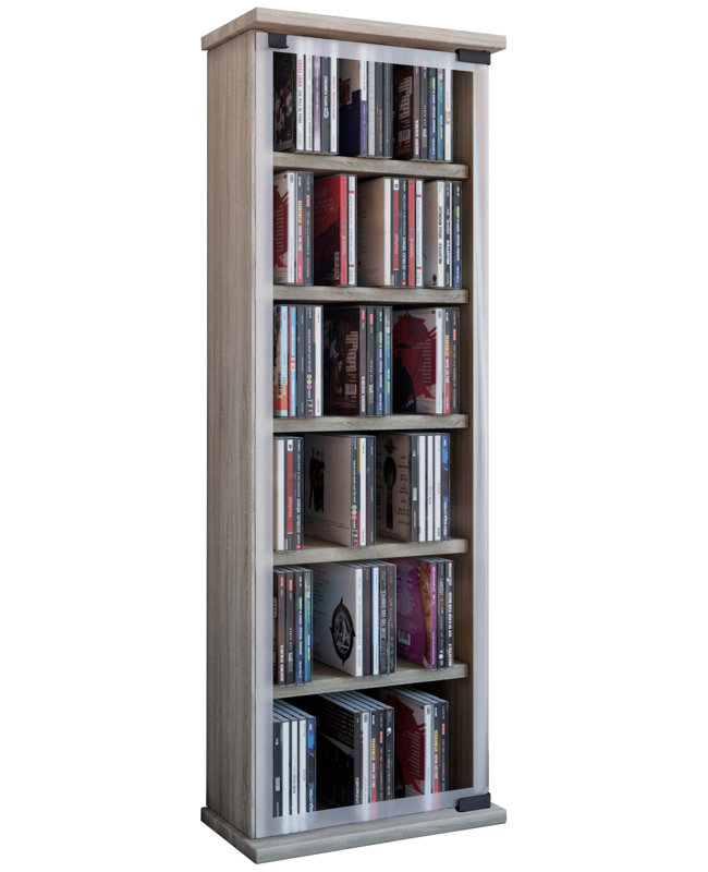 VCM - Classic Multimedia Storage Rack, Sonoma oak