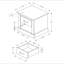 Table d'appoint, h 21 po, table de bout, tiroir de rangement, table de chevet, lampe, salon, chambre à coucher, stratifié de chêne, transitionnel