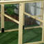 Poulailler, grand poulailler en bois, conception combinable avec perchoirs et portes pour l'extérieur, la cour, la ferme, 4,6 pi x 2,8 pi, bois naturel