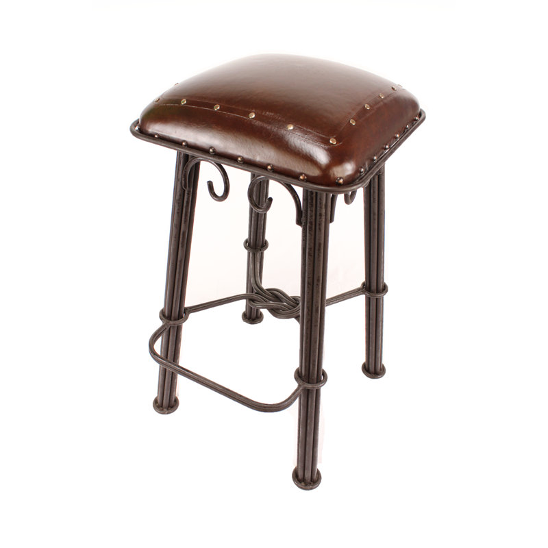Yeal Upholstered Counter Stool with Metal Frame