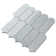 Moonlit Arches 10.4 In. X 9.77 In. Picket Polished Marble Mosaic Tile
