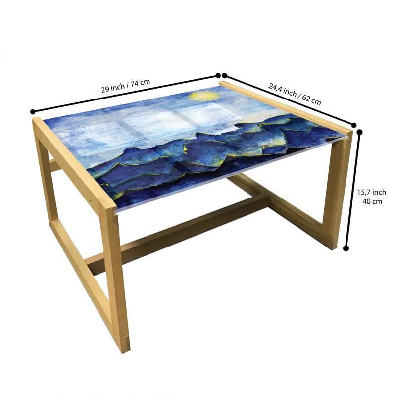 Jakyan Sled Coffee Table, 62cm H x 74cm W x 40cm D