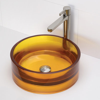 DECOLAV Incandescence 15.75'' Plastic Circular Bathroom Sink