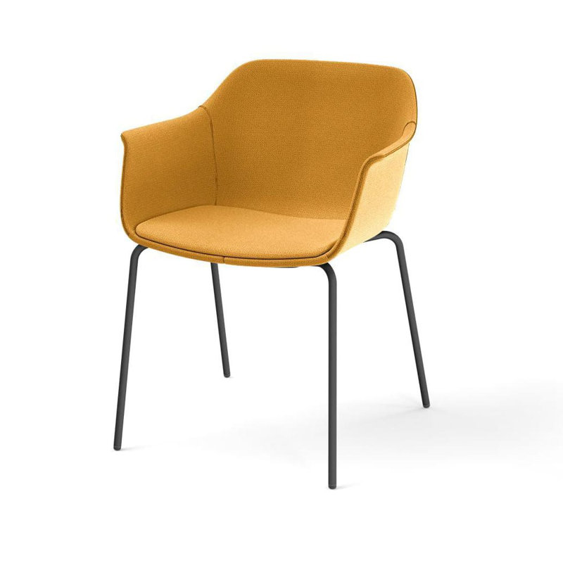 Chaise de salle à manger rembourrée Shape, Toscan