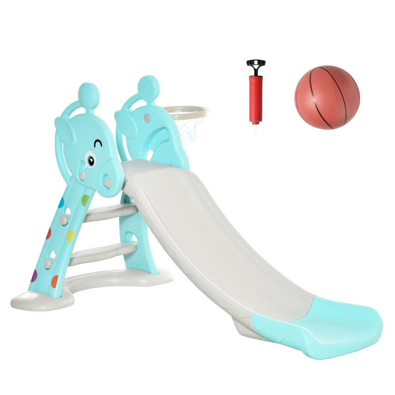 «Blue Slide With Joy» - pliable et divertissant 18 mois 4 ans 2 en 1 'Magnifique
