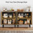  59" Storage Cabinet Set of 2, Farmhouse Sideboard Buffet with Doors & Adjustable Shelves for Living Room, Kitchen, Hallway
