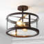 Pinkney Glass Semi Flush Mount-589486593