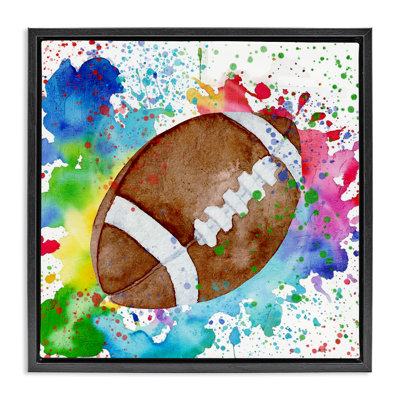 Cadre flottant Vivid Splash & Football, design par Kim Allen