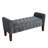 Velvet Upholstered Storage Bench-455260920