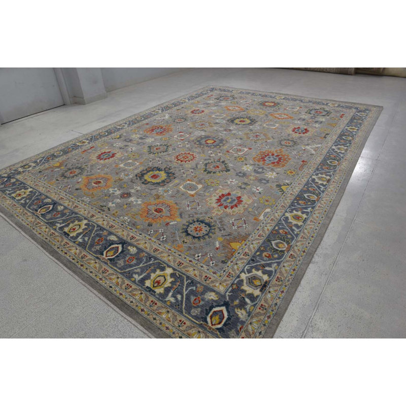 Transitional One-of-a-Kind Rectangle 10' X 14'4" Hand Knotted Area Rug