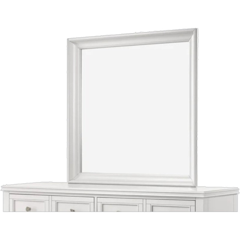 Miroir blanc carré (miroir inclus seulement), Blanc