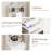 Dressing Table With LED Lighting, Adjustable Mirror, 2 Drawers And Open Shelves