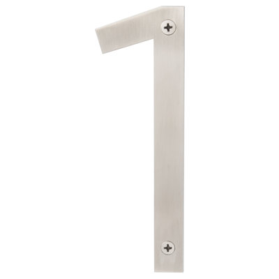 Stainless Steel house number, 6"