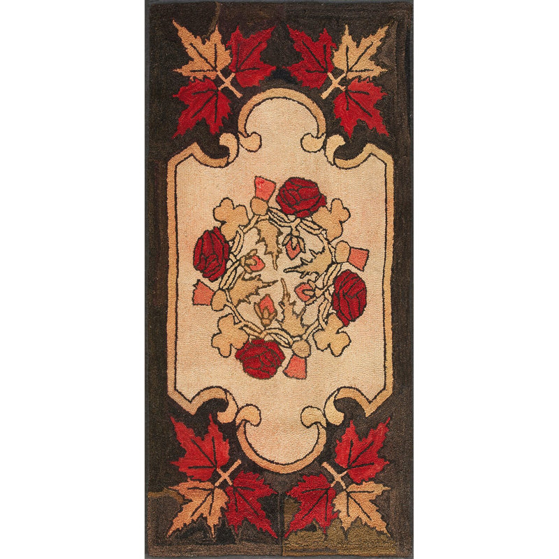 Hand Knotted Wool Floral Area Rug