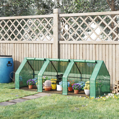 Mini jardin extérieur de serre portative 6 pi x 3 pi x 3 pi Outsunny
