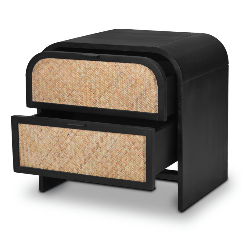  Andre Seville Nightstand in Black