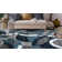 Mehul Abstract Machine Woven Area Rug in Blue/Ivory/Gray