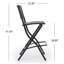Ensemble de 2 tabourets de bar d'extérieur en osier pliable en rotin avec cadre en fer résistant aux intempéries, multicolore
