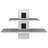 White Floating Shelf With Two Shelves For A Tidy And Elegant Decor Your Essentials