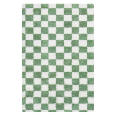 Tapis en damier pour salon, entrée, chambre à coucher