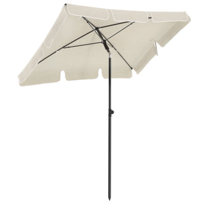 Rollo 125 cm D Rectangular Tilt Beach Parasol
