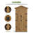 75.8-inch Height Outdoor Tool Shed with Adjustable Shelves, Waterproof Roof and Lockable Door