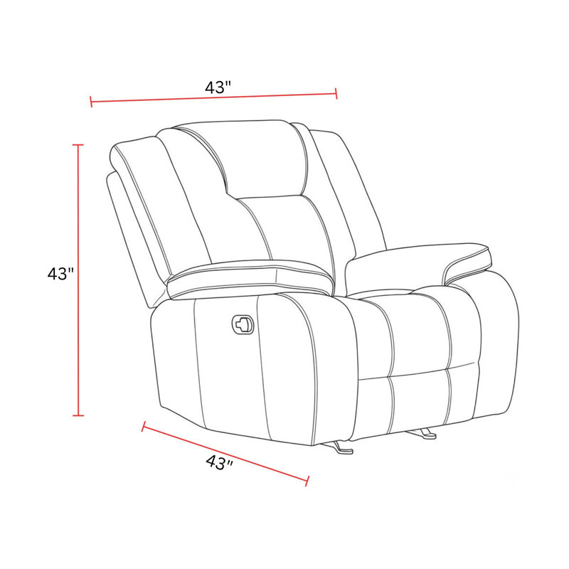Manual Glider Recliner Two Pack