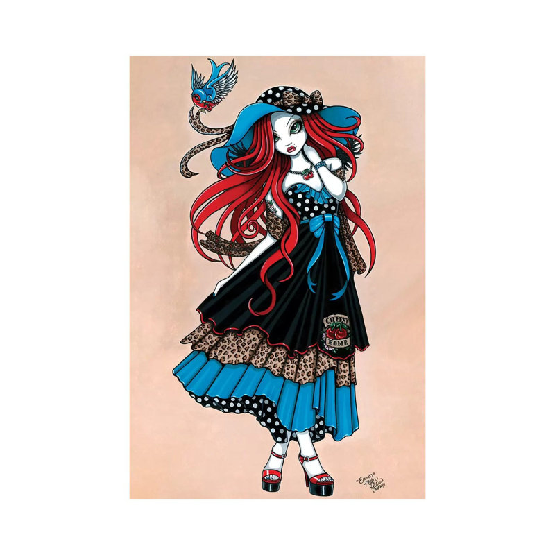 Emma 1 Piece Wrapped Canvas Wall Art, 20.32 cm H x 30.48 cm W