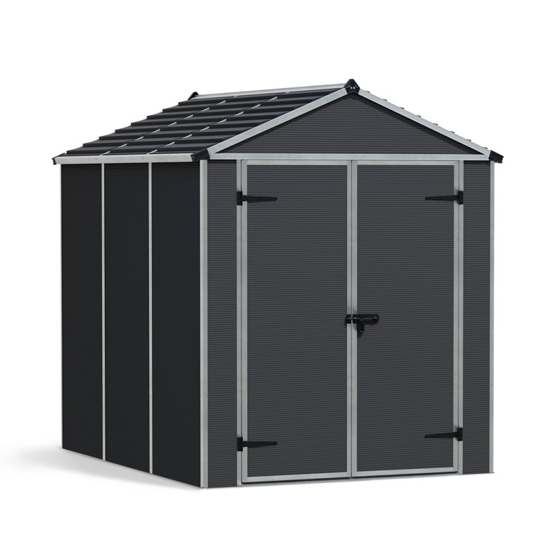 Palram - Canopia Rubicon Polycarbonate Storage Shed, 85" H x 72" W x 90" D