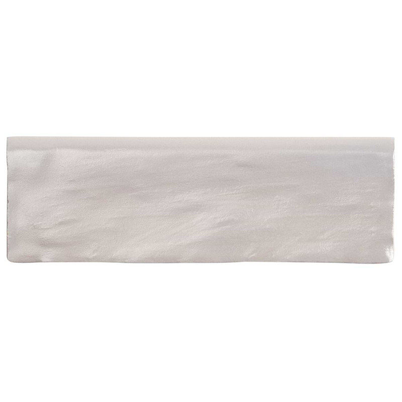 Montauk 2x8 Glazed Ceramic Bullnose Tile Trim, Gray